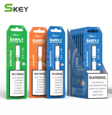 Venta al por mayor Vape precio bajo Skey Barfly Slim Vape Pen 2% Nic 500/600 Puffs Cigalike