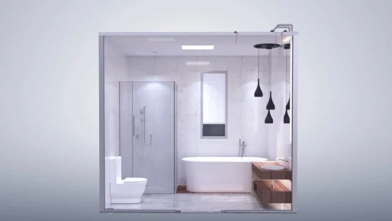 Baño prefabricado Sally, casa contenedor de instalación rápida, unidad modular, vainas personalizadas para baño